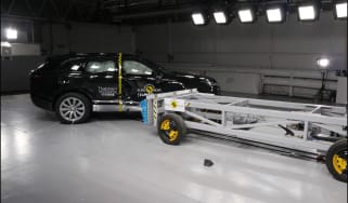 Safest cars on sale in the UK: Range Rover Velar Euro NCAP side impact action