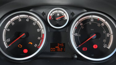 Vauxhall Corsa Black Edition dials