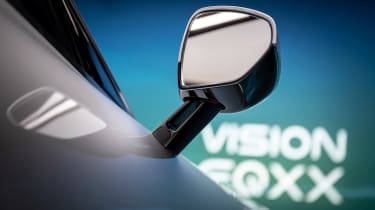 Mercedes Vision EQXX concept mirror