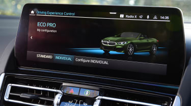 BMW M850i - infotainment screen (Eco Pro driving experience control)