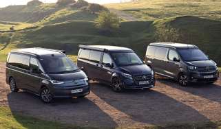 Volkswagen California, Mercedes Marco Polo and Citroen Holidays - front static