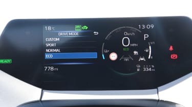 Toyota Prius PHEV - drivers digital display 