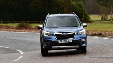 Subaru Forester 2020 in-depth review - front tracking cornering
