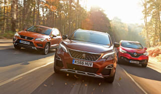 Peugeot 3008 vs SEAT Ateca vs Renault Kadjar - head-to-head