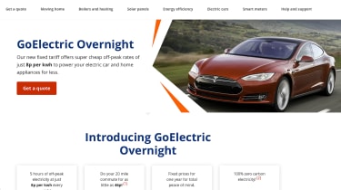 EDF GoElectric website page