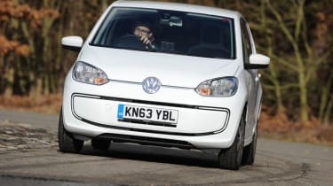 Volkswagen e-up front action