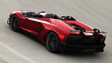 Lamborghini Aventador J rear tracking