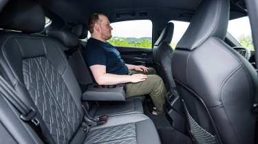 Ellis Hyde sitting in the Audi SQ5