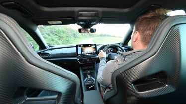 Cupra Formentor - driving shot with Senior news reporter, Alastair Crooks