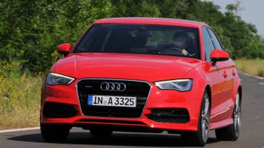Audi A3 Saloon front cornering