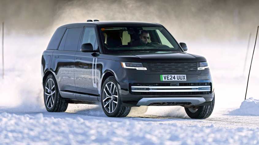 Прототип Range Rover EV - спереди
