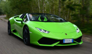 Lamborghini Huracan Spyder UK - front tracking
