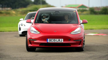 EV track day - Tesla Model 3 front