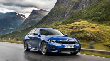 BMW 3 Series - blue front action