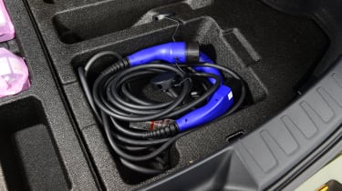Lexus UX300e vs Mercedes EQA - Lexus charging cables in boot
