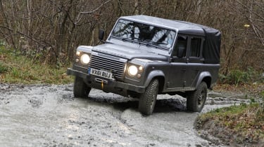 Land Rover Defender off-roading
