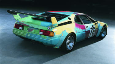 art cars BMW M1 rear