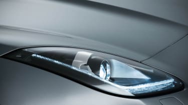 Jaguar F-Type headlight detail