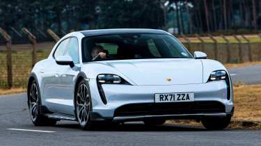 Used Porsche Taycan - front cornering