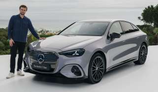 Alastair Crooks with the Mercedes C-Class Electric