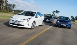 Toyota Prius vs VW Golf GTE vs Ford Mondeo Hybrid - header