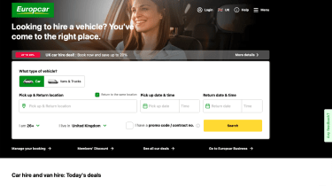 Best car rental sites - Europcar