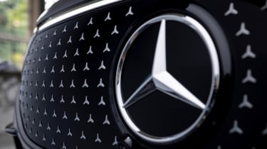 Facelifted Mercedes EQB - front grille badge