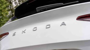 Skoda Enyaq - tailgate 'Skoda' badge