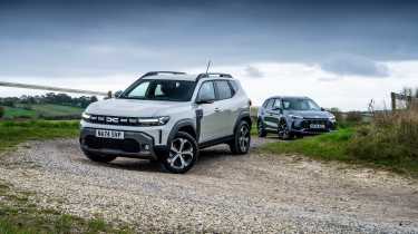 Dacia Duster and MG ZS - front static