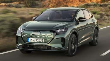 Audi Q4 Sportback e-tron facelift - front action