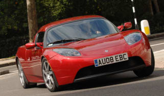 Tesla Roadster front cornering
