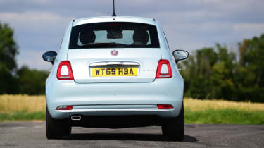 Fiat 500 Hybrid - rear cornering