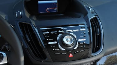 New Ford Kuga centre console
