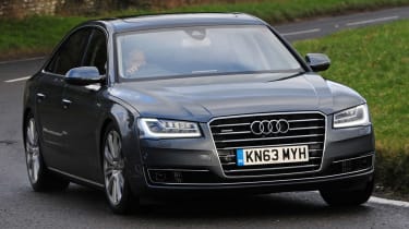 Audi A8 - front cornering