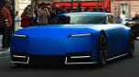 Jaguar Type 00 blue - front 3/4
