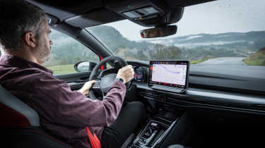 Richard Ingram driving the Volkswagen Golf GTI Edition 50