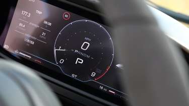 Maserati MCPure Cielo - driver's display