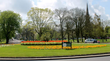 Floral roundabout, Harrogate