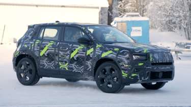 Jeep Avenger facelift - front angled