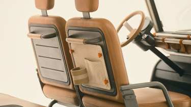 New Amble One electric buggy - back of seats