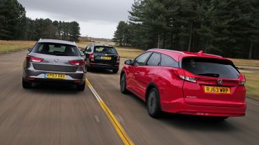 Honda Civic Tourer vs compact estate rivals 1