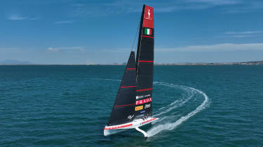 Alfa Romeo and Luna Rossa sailing boat