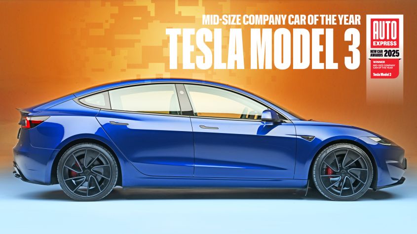 image of "Mid-size Company Car of the Year 2025: Tesla Model 3"