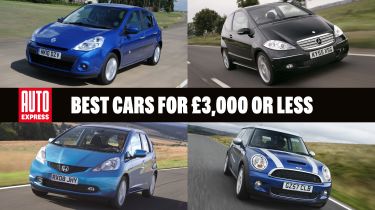 Best cars for £3,000 or less - header image 