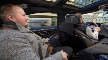 Ellis Hyde in the Mercedes S-Class