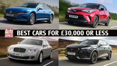 Best cars for £30,000 or less - header image