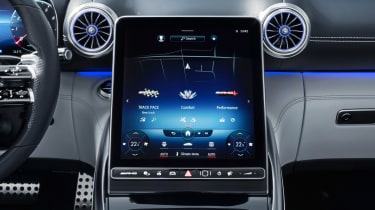 Mercedes SL - infotainment screen