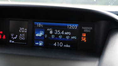 Subaru Impreza info screen