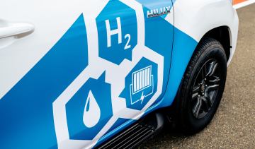 Hydrogen fuel-cell Toyota Hilux pick-up truck