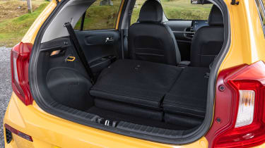 Kia Picanto - boot with rear seats folded